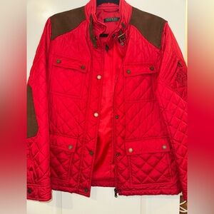 Lauren Ralph Lauren Red Quilted Jacket